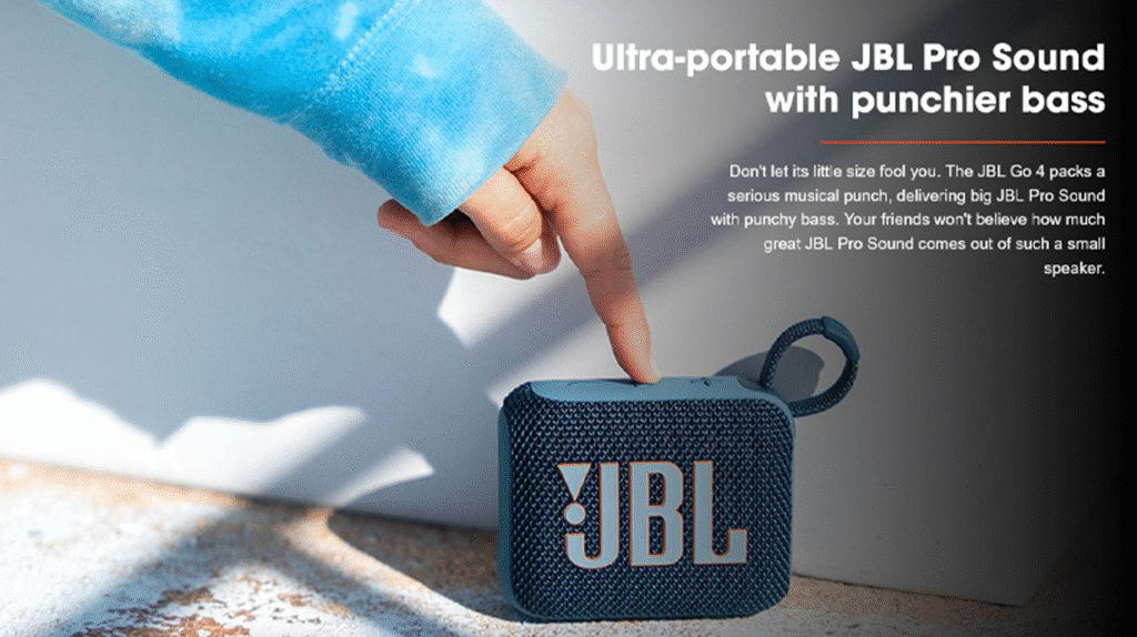 JBL GO 4 Portable Waterproof Bluetooth Speaker