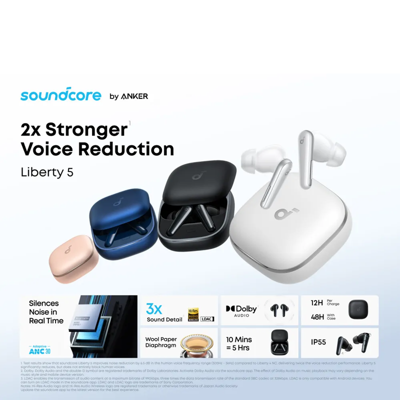 Soundcore Liberty 5 NC Earbuds