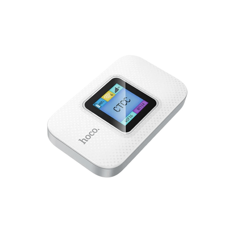 HOCO DQ12 Mobile Portable WiFi Router with Display—Fast, Reliable & Pocket-Friendly Internet Solution