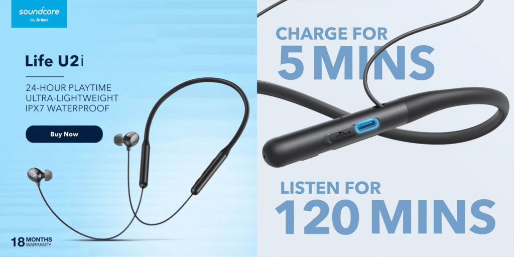 Soundcore Life U2i Wireless Neckband