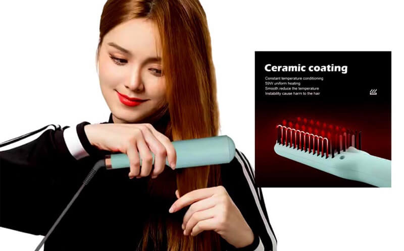 VGR V-592 Hair Straightener Brush Price in Bangladesh – Professional Ceramic Hot Comb