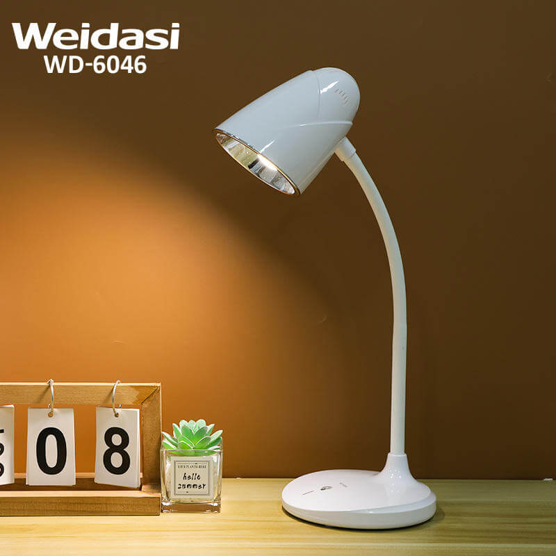 Weidasi WD-6046 Rechargeable Table Lamp – Eye-Caring Study Lamp with Touch Control