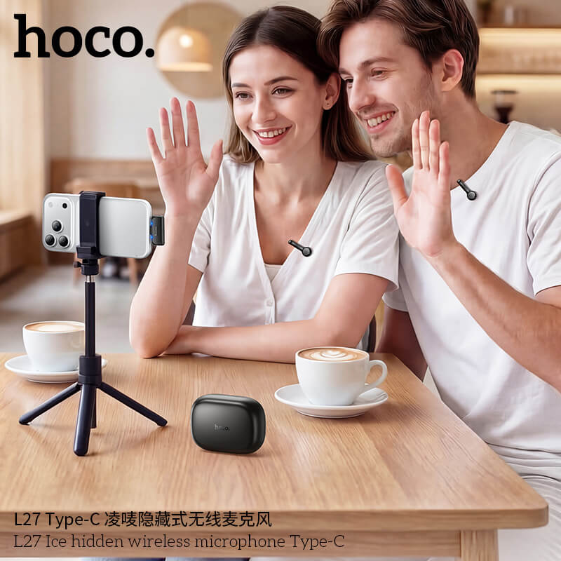 HOCO L27 Type-C Wireless Microphone – Professional Wireless Mic for Content Creators