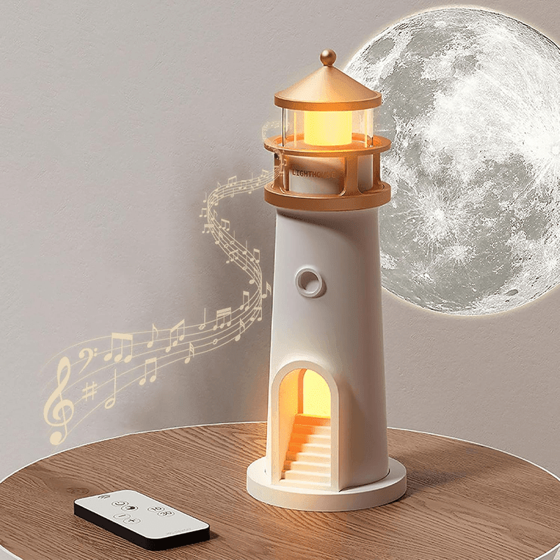 Moon Projection Lighthouse Lamp